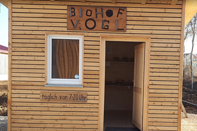 Biohof Vogl_Verkaufshütte